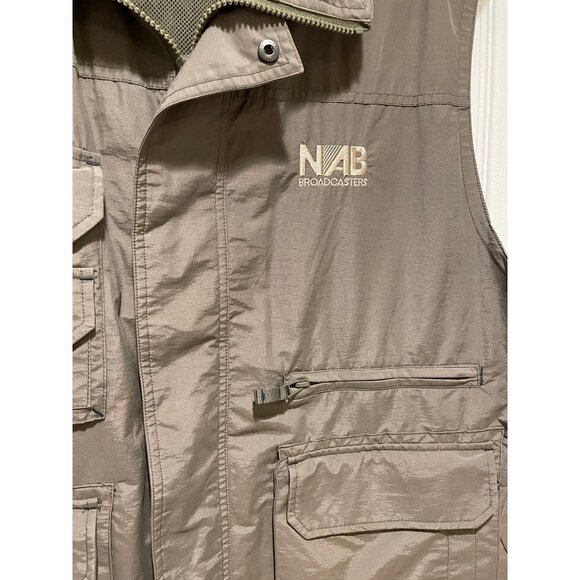Field & Stream Fisherman Fishing Tactical Vest NAM Broadcasters Men's Size XL - Picture 2 of 9